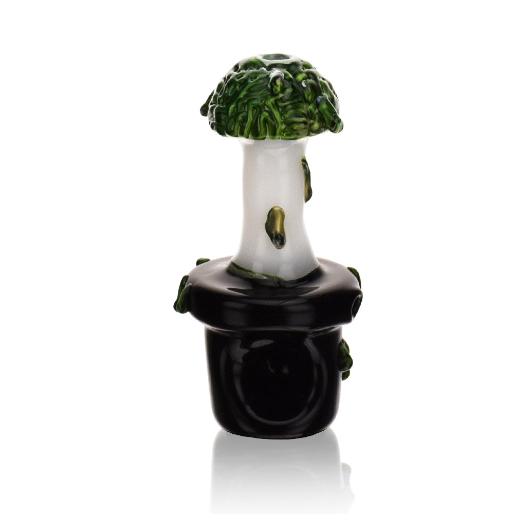 Bonsai Series: Potted Green Brain Mushroom Hand Pipe