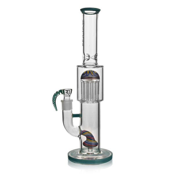 Wig Wag Tornado Perc Water Pipe - EGglass